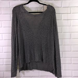 Super cute XL Gray sweater with cream lace on back